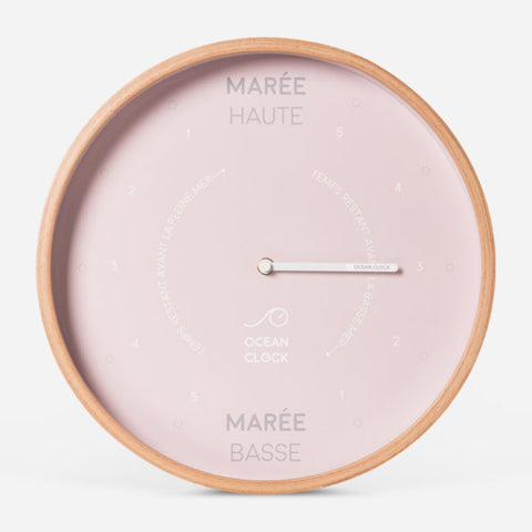Ocean Clock - Horloge des marées - Pink Shell