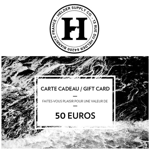 Helder Supply - Carte Cadeau / Gift Card - 50 EUROS